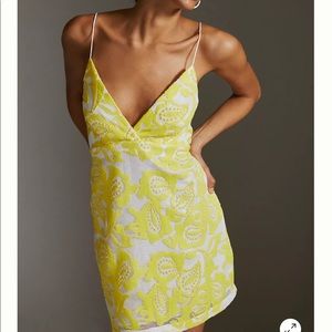 Anthropologie Maeve Strappy Lace Mini Dress